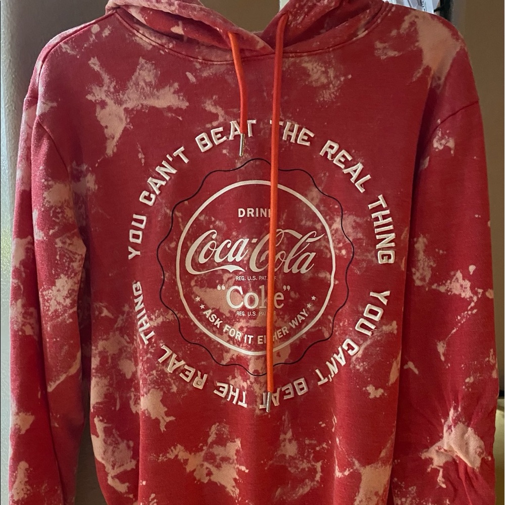 One-of-a-kind Coca Cola Tie-Dyed Jersey/Hoodie